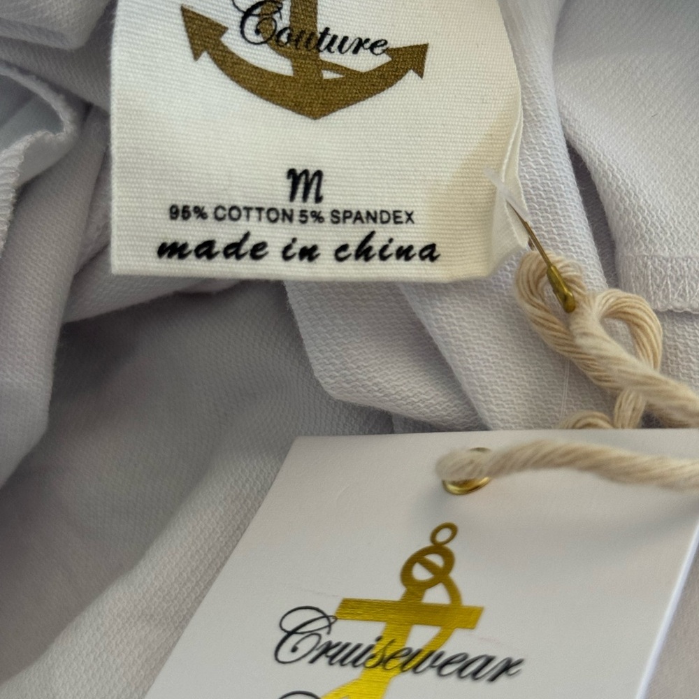 Cruisewear Couture White Traveler Jacket Cotton/Spandex Zipper Sweatshirt - Picture 7 of 7